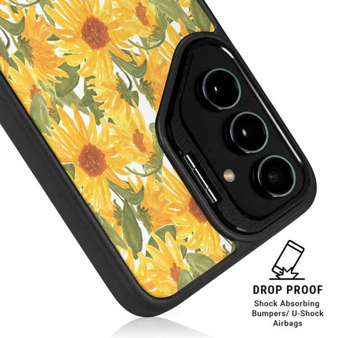 Bouffants and Broken Hearts Sunflowers Galaxy S25 Kickstand Case
